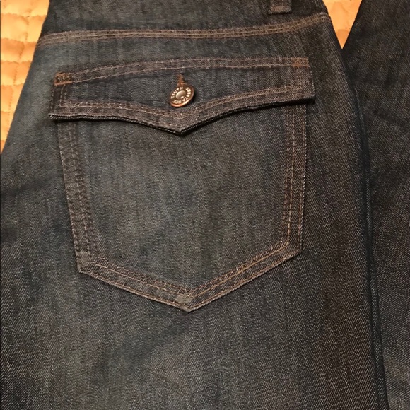 TRUE SUBSTANCE Dark Blue Slim Straight jeans. - Picture 3 of 9